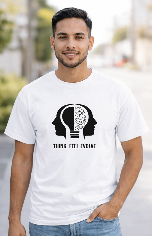 Think. Feel. Evolve (White)