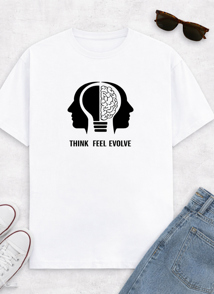 Think. Feel. Evolve (White)